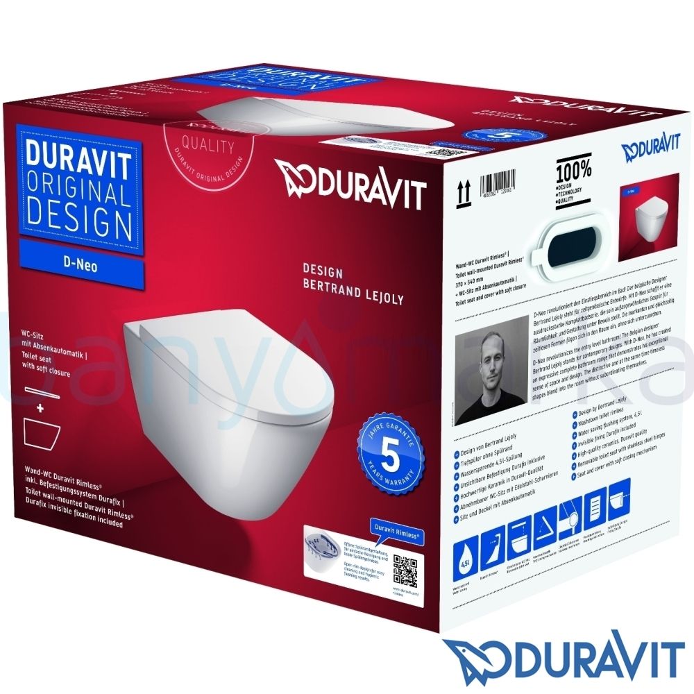 Duravit D-Neo Asma Klozet Kombini (1)