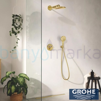 Grohe Altın Ankastre Batarya Kombini - Thumbnail