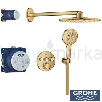 Grohe Altın Ankastre Batarya Kombini - Thumbnail